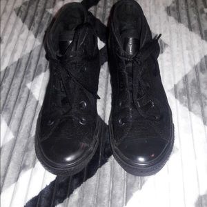 All Black Converse